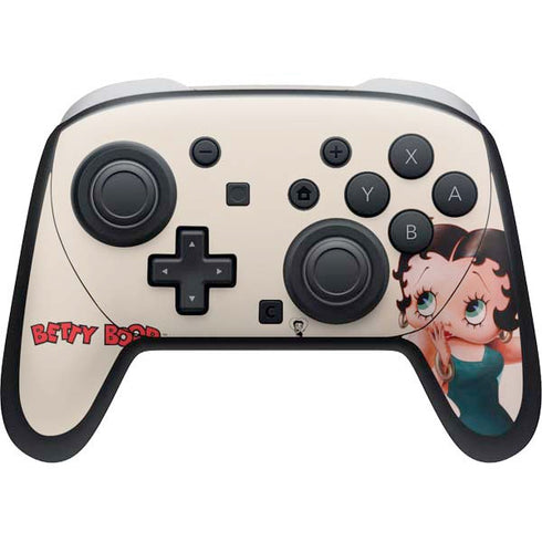 Betty Boop On the Phone Nintendo Switch 2 (2025) Pro Controller Skin