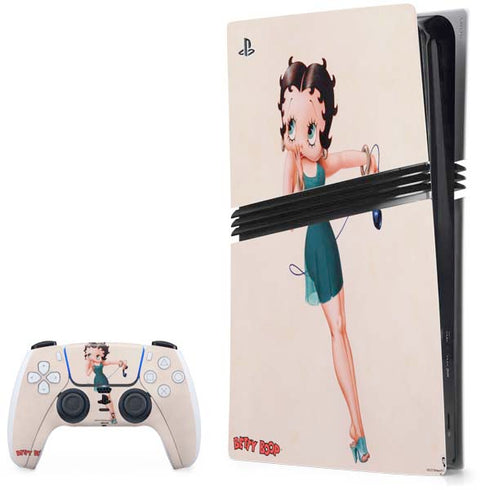 Betty Boop On the Phone PS5 Pro Bundle Skin