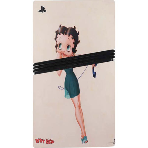 Betty Boop On the Phone PS5 Pro Console Skin