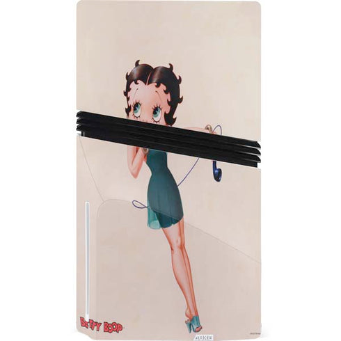 Betty Boop On the Phone PS5 Pro Disk Bundle Skin