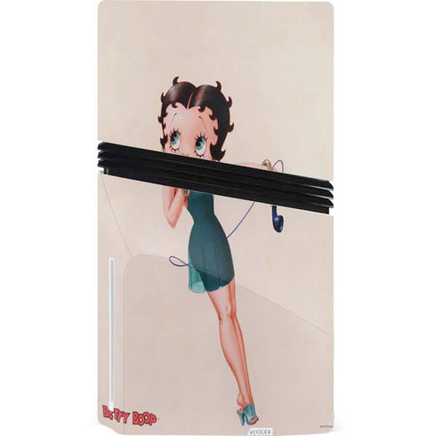 Betty Boop On the Phone PS5 Pro Disk Console Skin