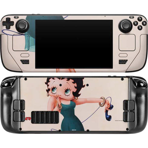 Betty Boop On the Phone Steam Deck Handheld Gaming Computer OLED Skin
