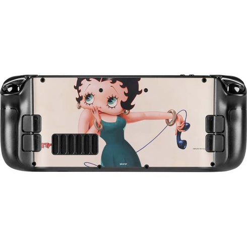 Betty Boop On the Phone Steam Deck Handheld Gaming Computer Skin