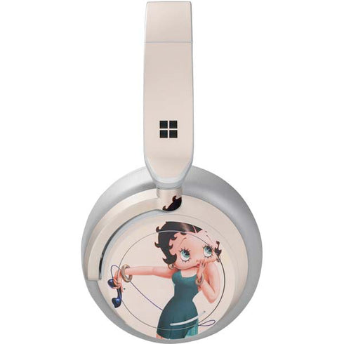 Betty Boop On the Phone Surface Headphones Skin