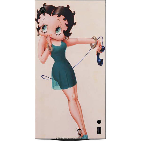 Betty Boop On the Phone XBox Series X Digital Edition Console Skin