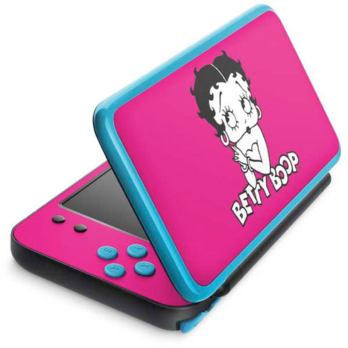 Betty Boop Pink Background Nintendo Skins