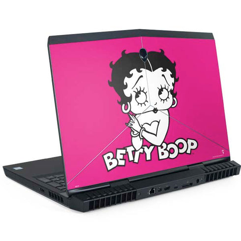Betty Boop Pink Background Dell Alienware Skin