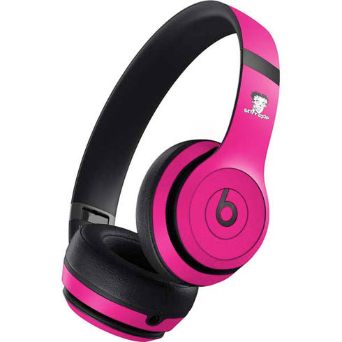 Betty Boop Pink Background Beats Studio Pro Wireless Headphones Skin