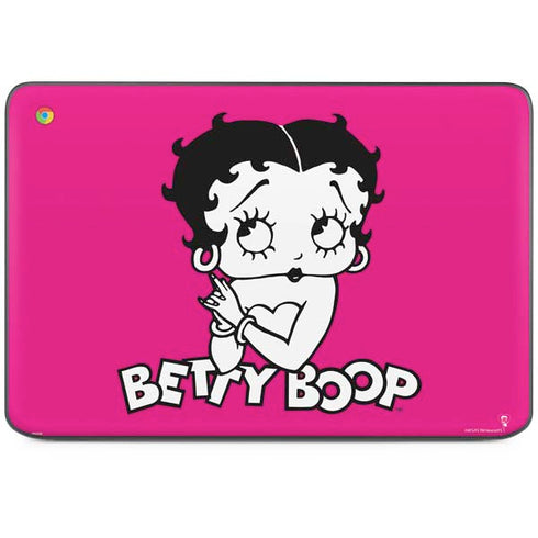 Betty Boop Pink Background HP Chromebook Skin