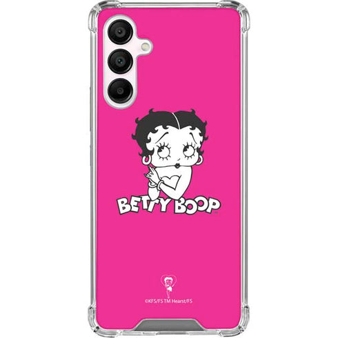 Betty Boop Pink Background Galaxy A16 5G Clear Case