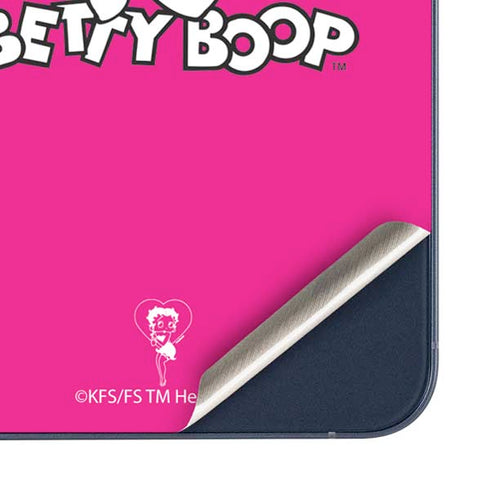 Betty Boop Pink Background Galaxy A35 5G Skin