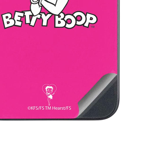 Betty Boop Pink Background Galaxy A54 5G Skin