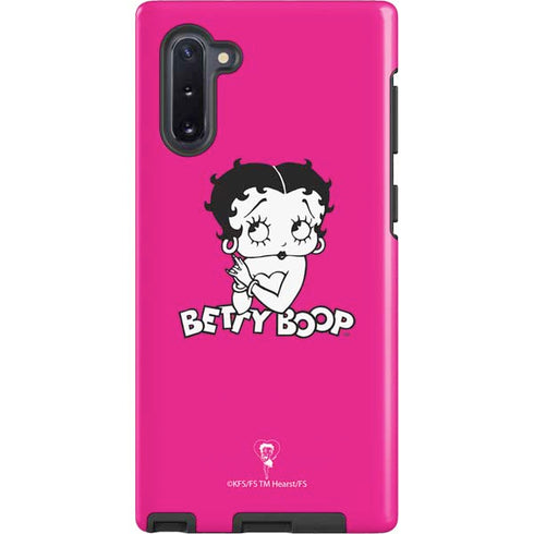 Betty Boop Pink Background Galaxy Cases
