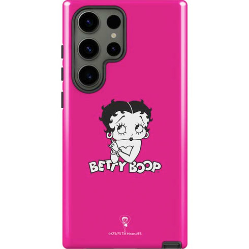 Betty Boop Pink Background Galaxy S23 Ultra Pro Case