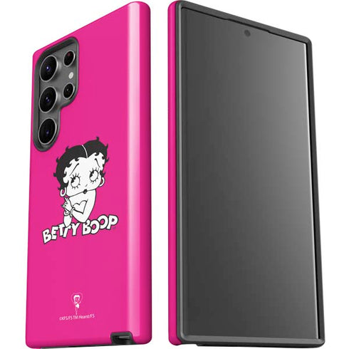 Betty Boop Pink Background Galaxy S23 Ultra Pro Case