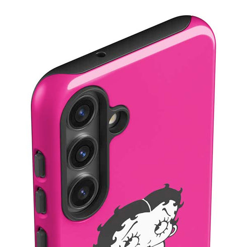 Betty Boop Pink Background Galaxy S25 Plus Impact Case