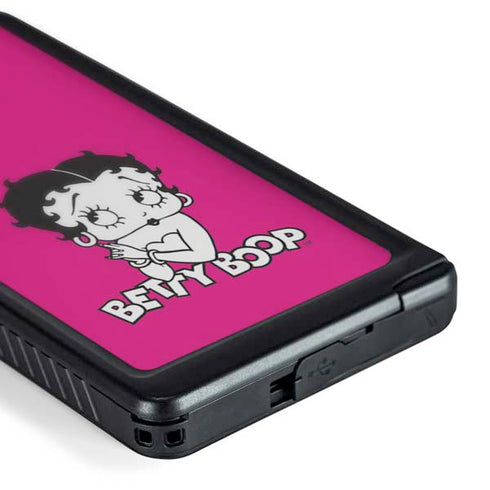 Betty Boop Pink Background Galaxy S24 Ultra Waterproof Case