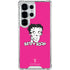 Betty Boop Pink Background Galaxy S25 Ultra Clear Case