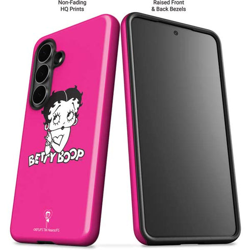 Betty Boop Pink Background Galaxy S26 Impact Case