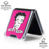 Betty Boop Pink Background Galaxy Z Flip7 Clear Case