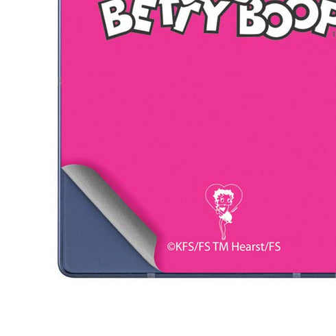 Betty Boop Pink Background Galaxy Z Fold6 Skin