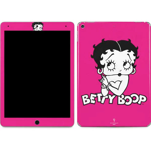 Betty Boop Pink Background iPad Skins