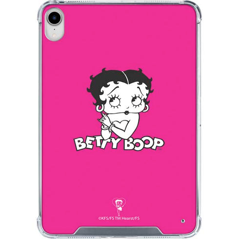 Betty Boop Pink Background iPad 11th Gen (2025) Clear Case
