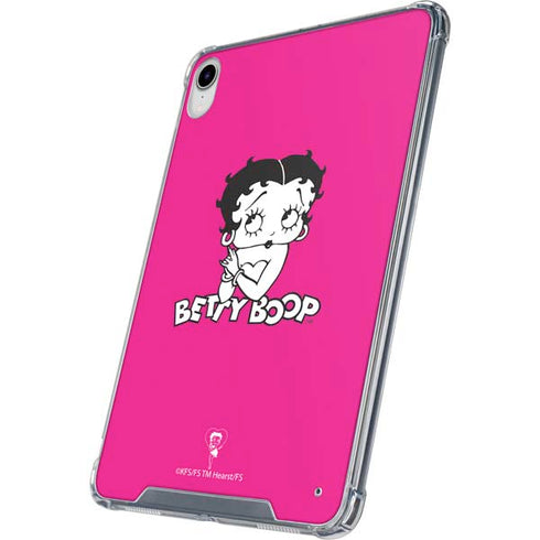 Betty Boop Pink Background iPad 11th Gen (2025) Clear Case