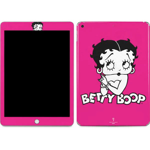 Betty Boop Pink Background Apple iPad Skin