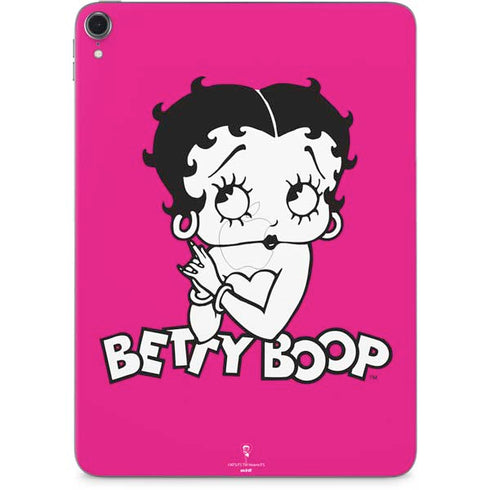 Betty Boop Pink Background Apple iPad Pro Skin
