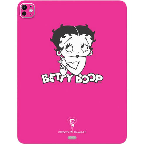 Betty Boop Pink Background iPad Pro 13in M4 (2024) Skin