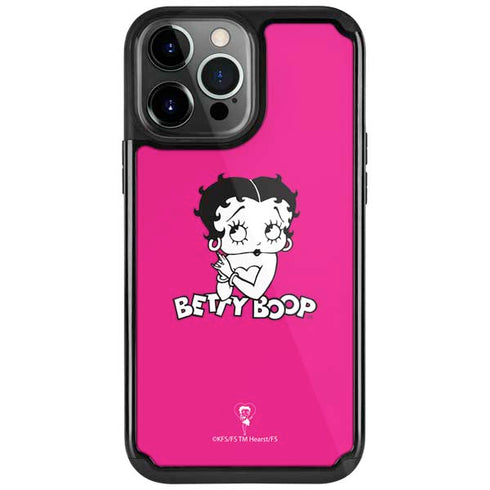 Betty Boop Pink Background iPhone Cases