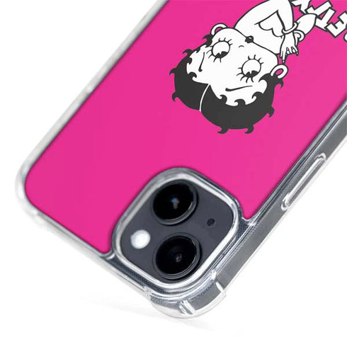 Betty Boop Pink Background iPhone 14 MagSafe Case