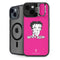 Betty Boop Pink Background iPhone 15 Plus Kickstand Case