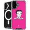 Betty Boop Pink Background iPhone 16 Plus MagSafe Case