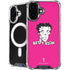 Betty Boop Pink Background iPhone 16 Plus MagSafe Case
