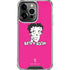 Betty Boop Pink Background iPhone 16 Pro Max Clear Case