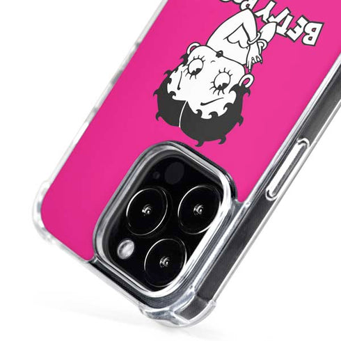Betty Boop Pink Background iPhone 16 Pro Max MagSafe Case