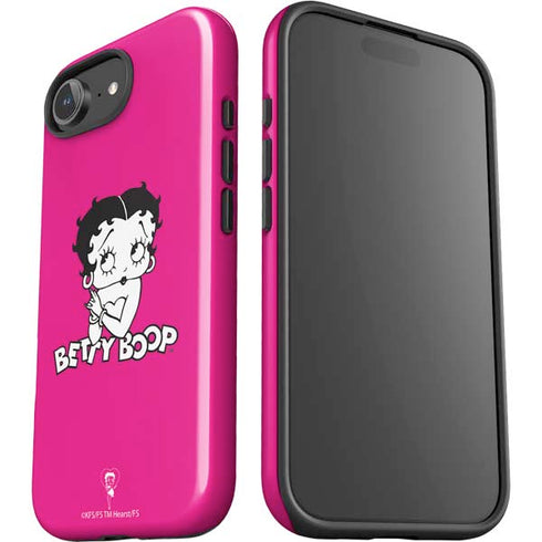 Betty Boop Pink Background iPhone 16e Impact Case