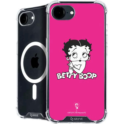 Betty Boop Pink Background iPhone 16e MagSafe Case