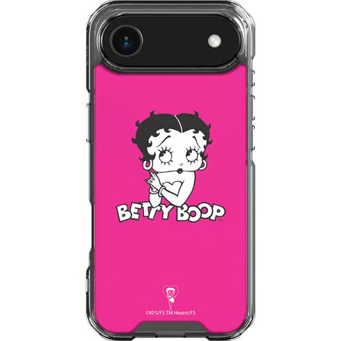 Betty Boop Pink Background iPhone 17 Air Clear Case