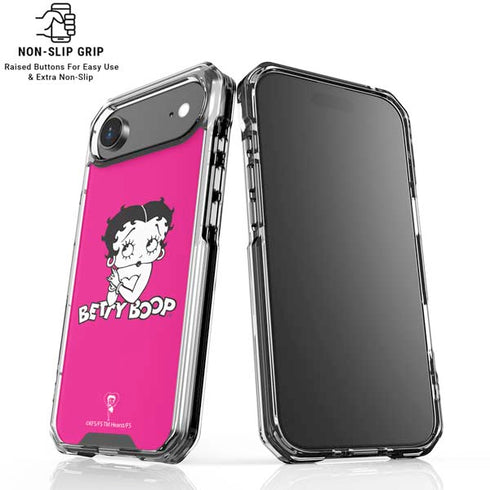 Betty Boop Pink Background iPhone 17 Air Clear Case
