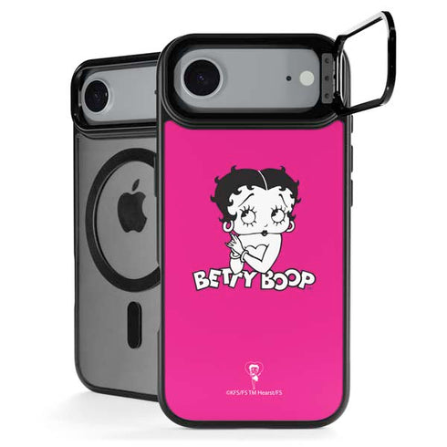 Betty Boop Pink Background iPhone 17 Air Kickstand Case