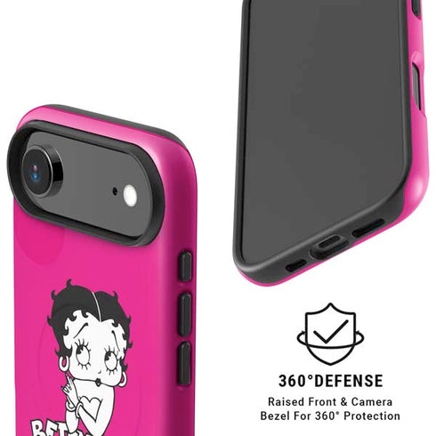 Betty Boop Pink Background iPhone 17 Air Magsafe Impact Case