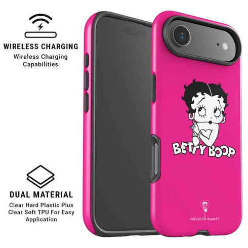 Betty Boop Pink Background iPhone 17 Air Magsafe Impact Case