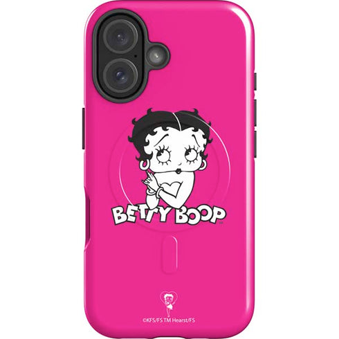 Betty Boop Pink Background iPhone 17 Magsafe Impact Case