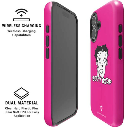 Betty Boop Pink Background iPhone 17 Magsafe Impact Case