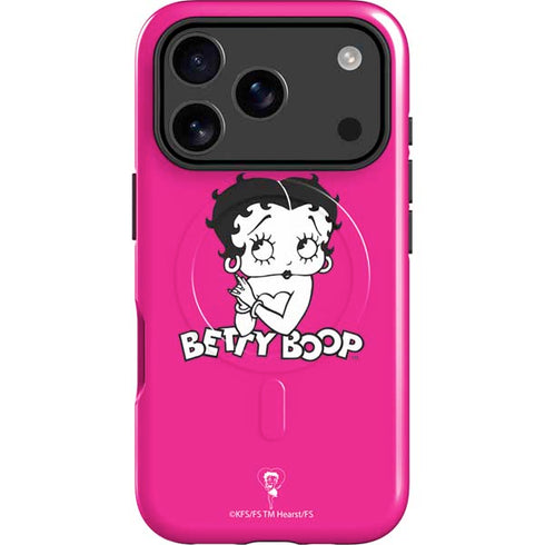 Betty Boop Pink Background iPhone 17 Pro Magsafe Impact Case