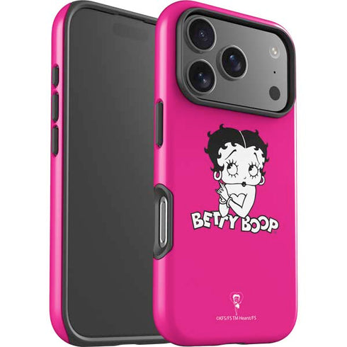 Betty Boop Pink Background iPhone 17 Pro Max Impact Case