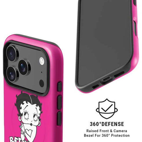 Betty Boop Pink Background iPhone 17 Pro Max Magsafe Impact Case